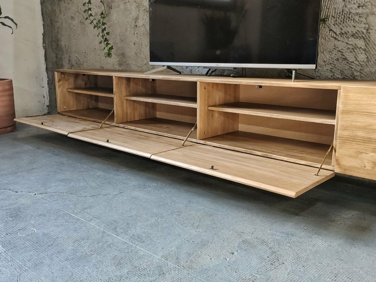 Mueble tv de madera Milån  Fabricación artesanal - Ekström